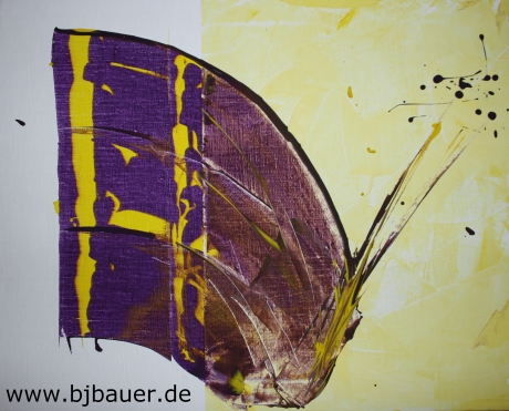 Photo: Schmetterling by Franziska Bauer, 2010 - Oel auf Leinwand